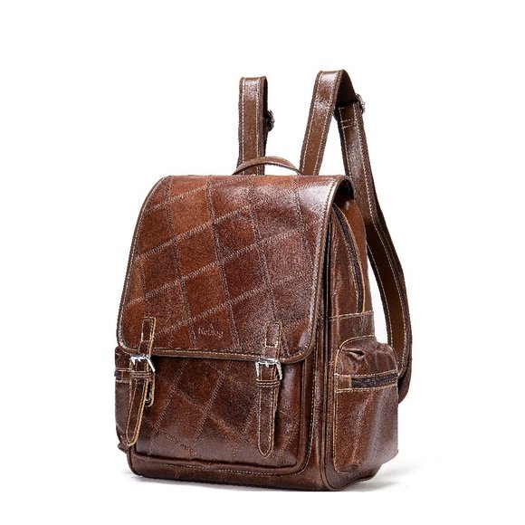 Noblag Women Genuine Leather Backpack Bag